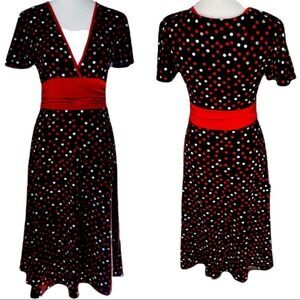The Bette Dress Retro Polka Dress Sz S